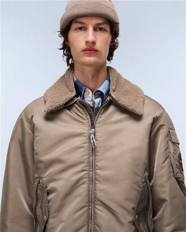 Nemes Micro Curly Bomber Jacket