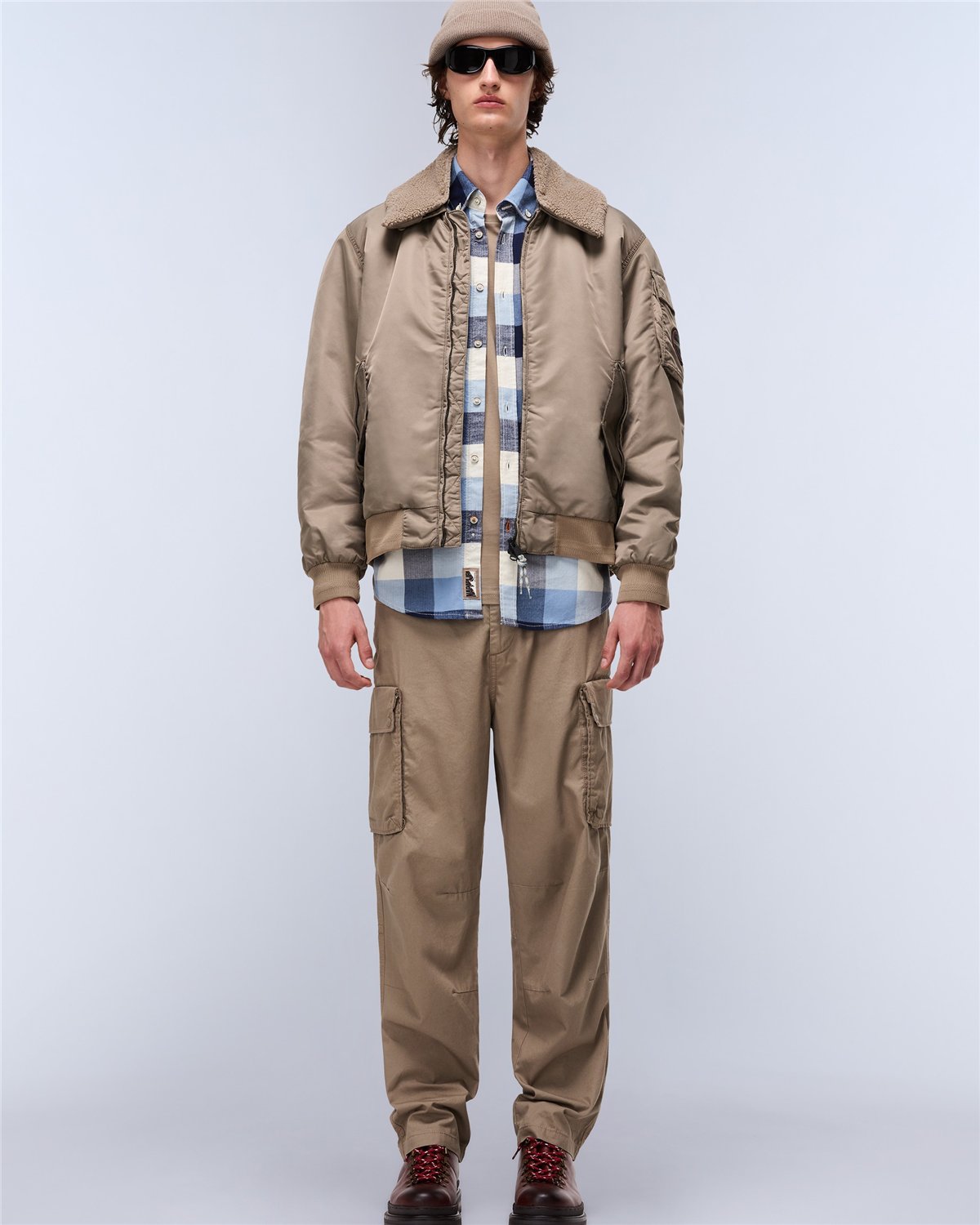 Nemes Micro Curly Bomber Jacket