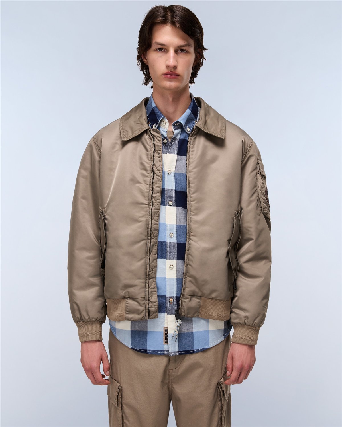 Nemes Micro Curly Bomber Jacket