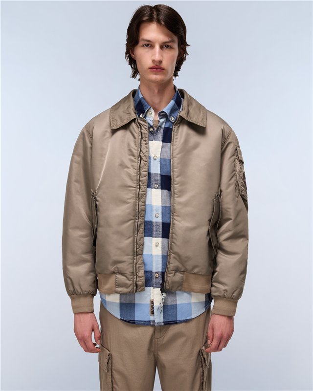 Nemes Micro Curly Bomber Jacket