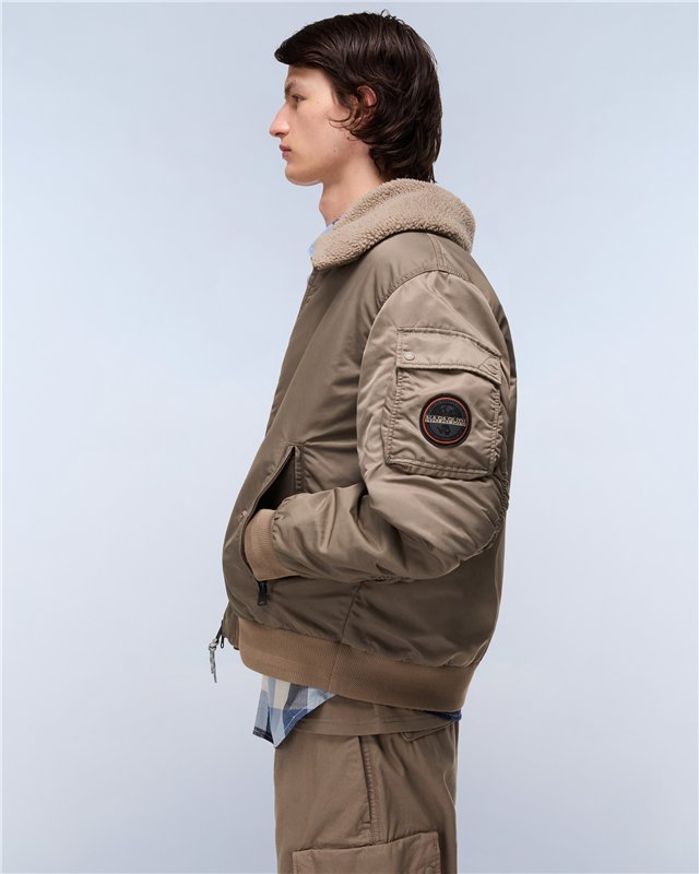 Nemes Micro Curly Bomber Jacket