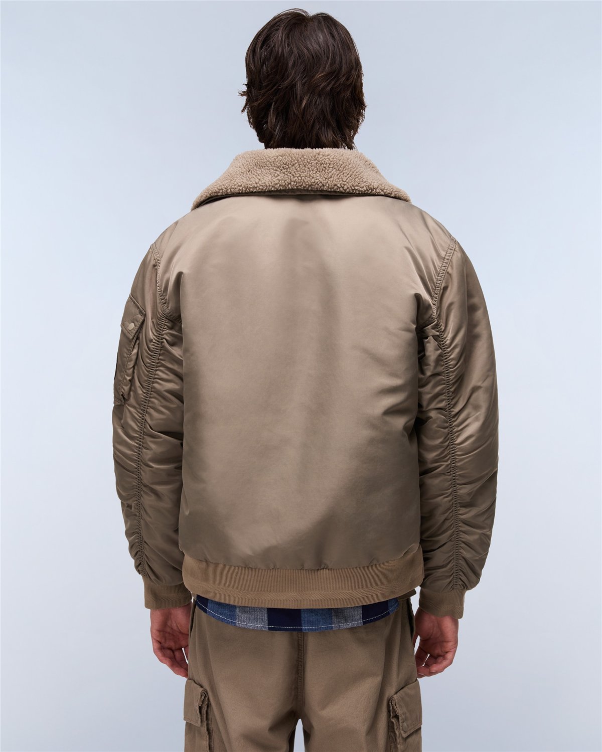 Nemes Micro Curly Bomber Jacket