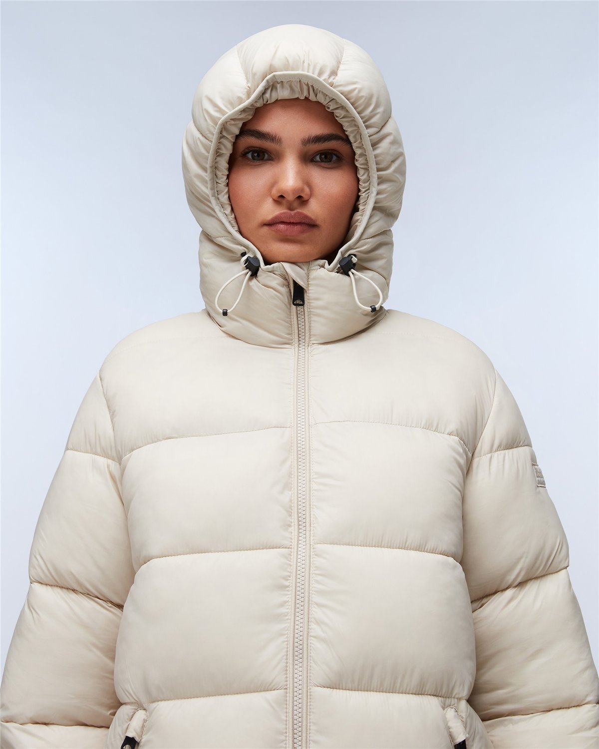 Box Logo Hooded Long Jacket