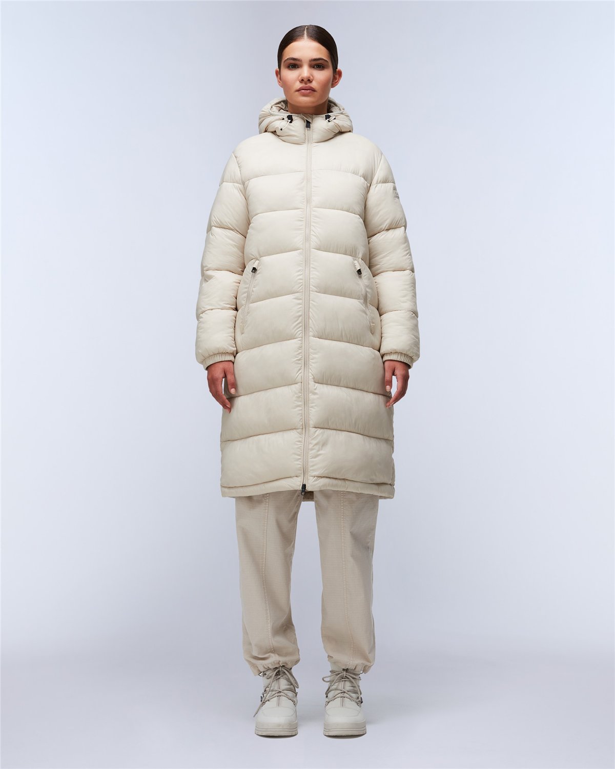 Box Logo Hooded Long Jacket