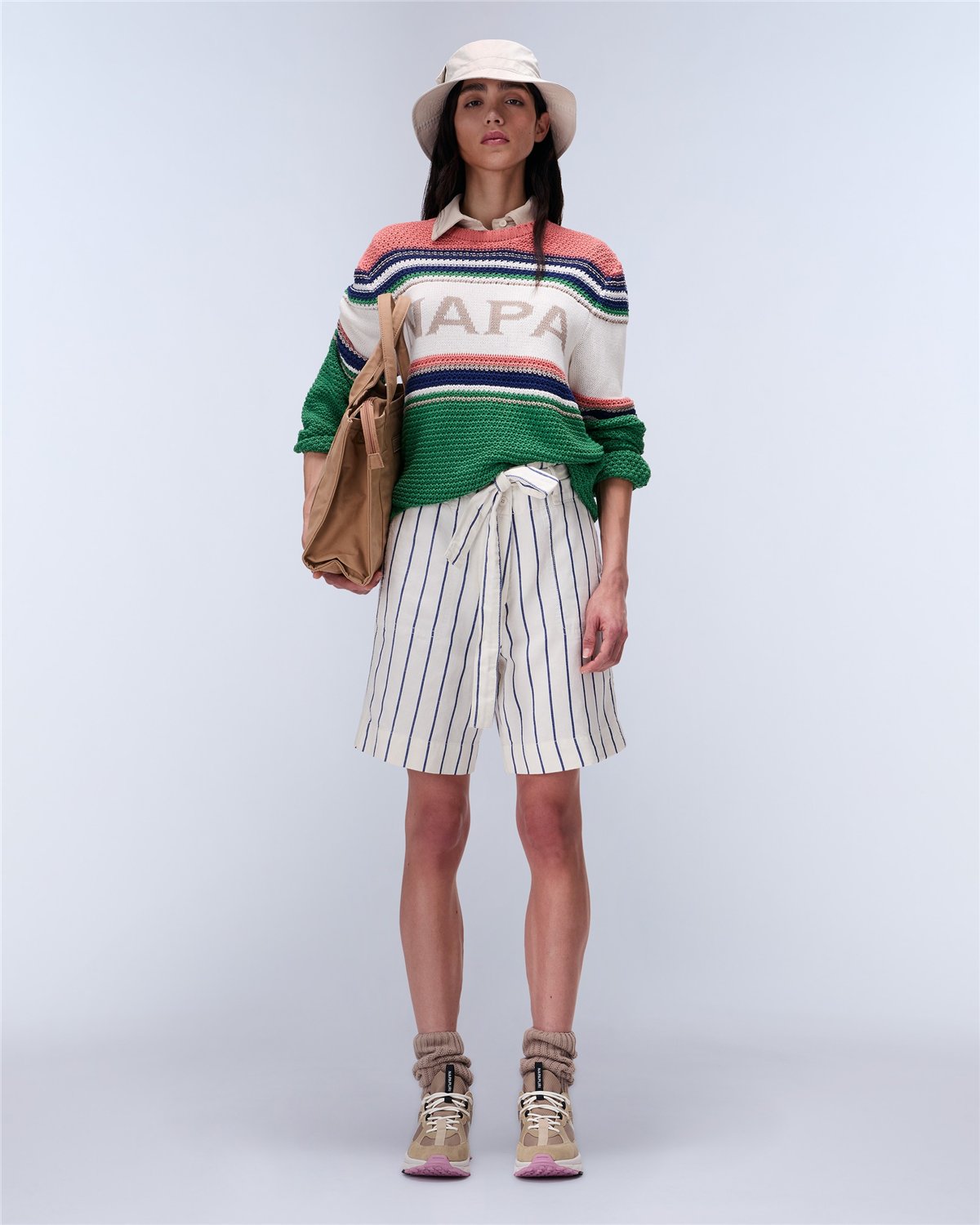 Nice Stripe Bermuda Shorts