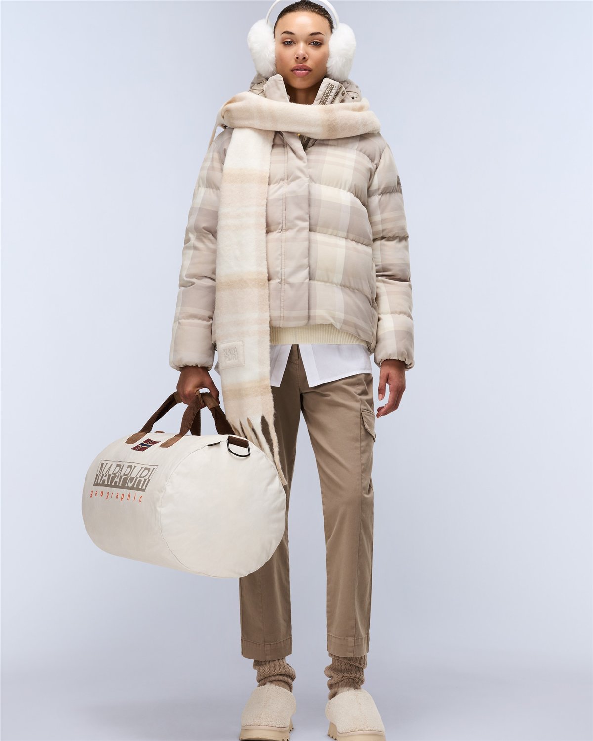 Glane Check Puffer Jacket