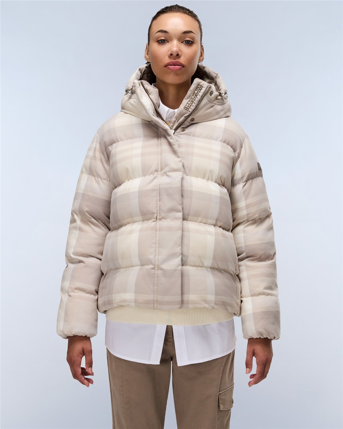 Glane Check Puffer Jacket