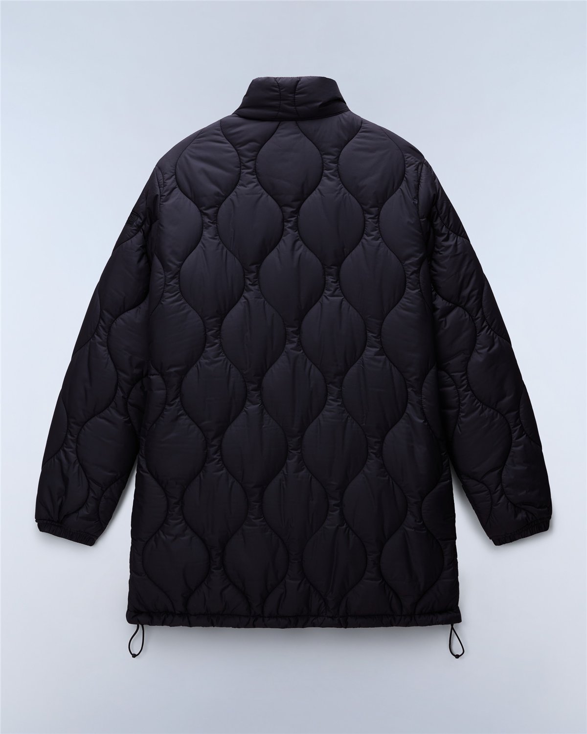 Sort Long Puffer Jacket