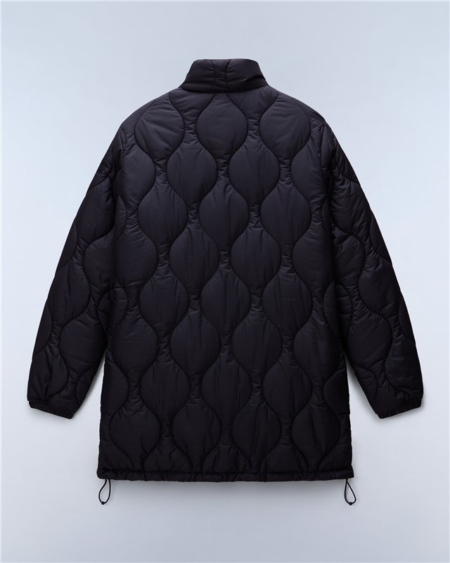 Sort Long Puffer Jacket