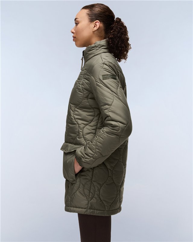 Sort Long Puffer Jacket