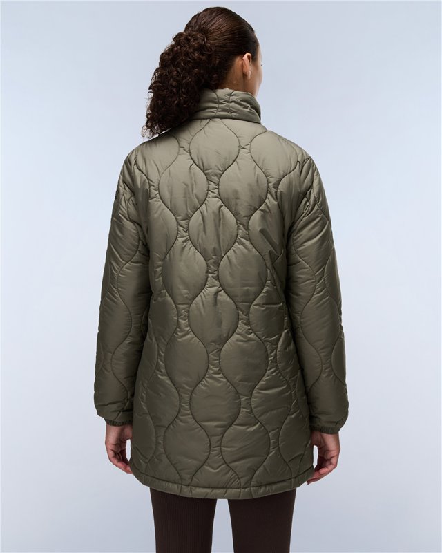Sort Long Puffer Jacket