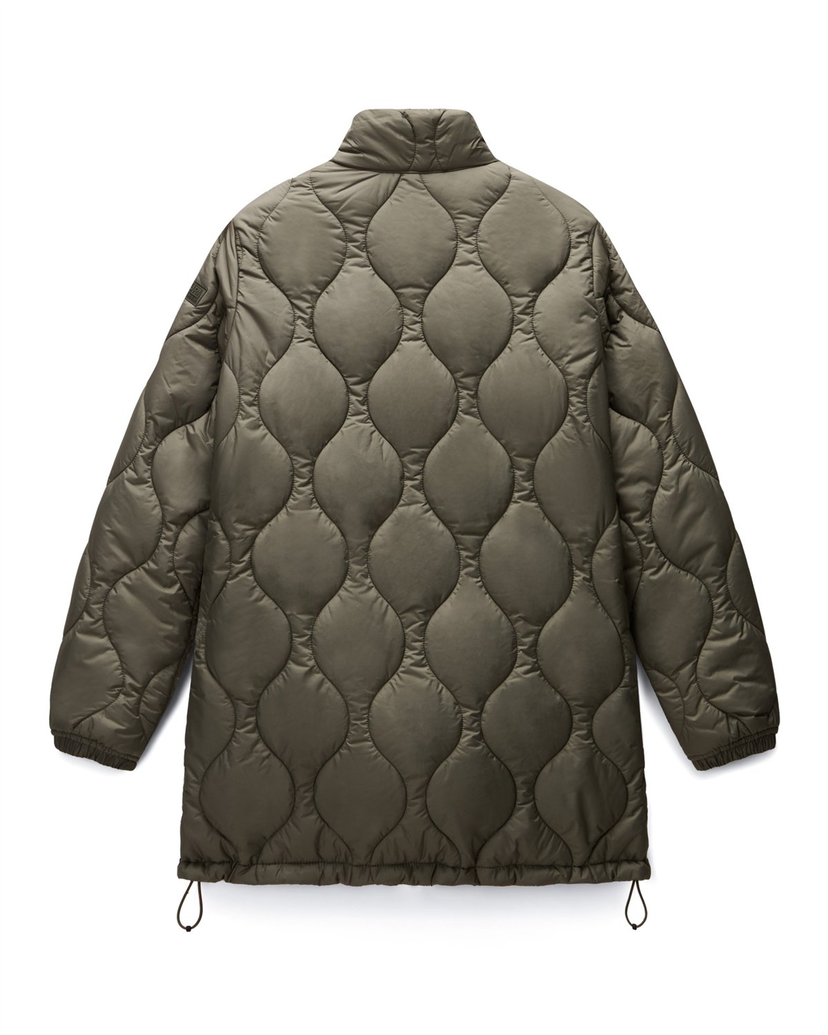 Sort Long Puffer Jacket