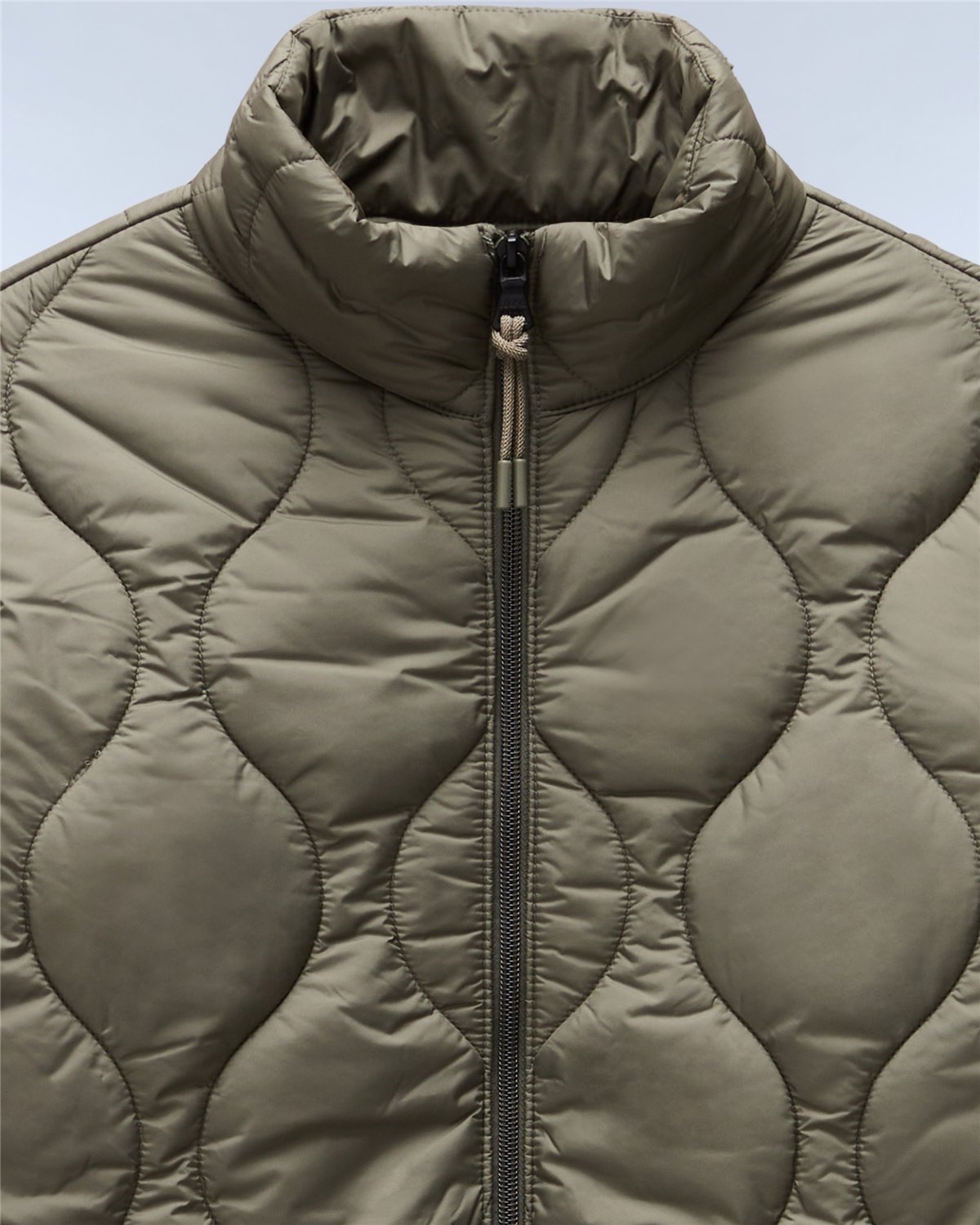 Sort Long Puffer Jacket