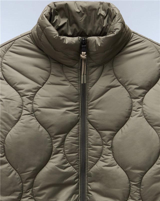 Sort Long Puffer Jacket